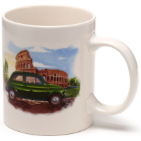 mug Fiat 500 Rétro Rome Riviera & Colisée